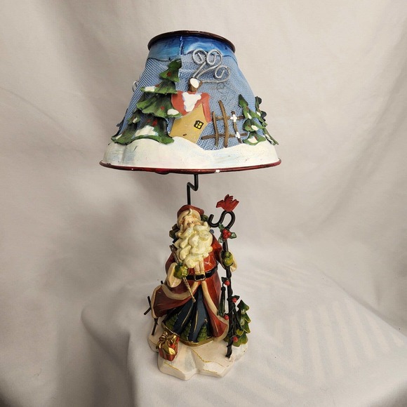 Holiday Christmas Old St. Nick Candleholder with votive Home Interiors Gifts GTC - Picture 7 of 7
